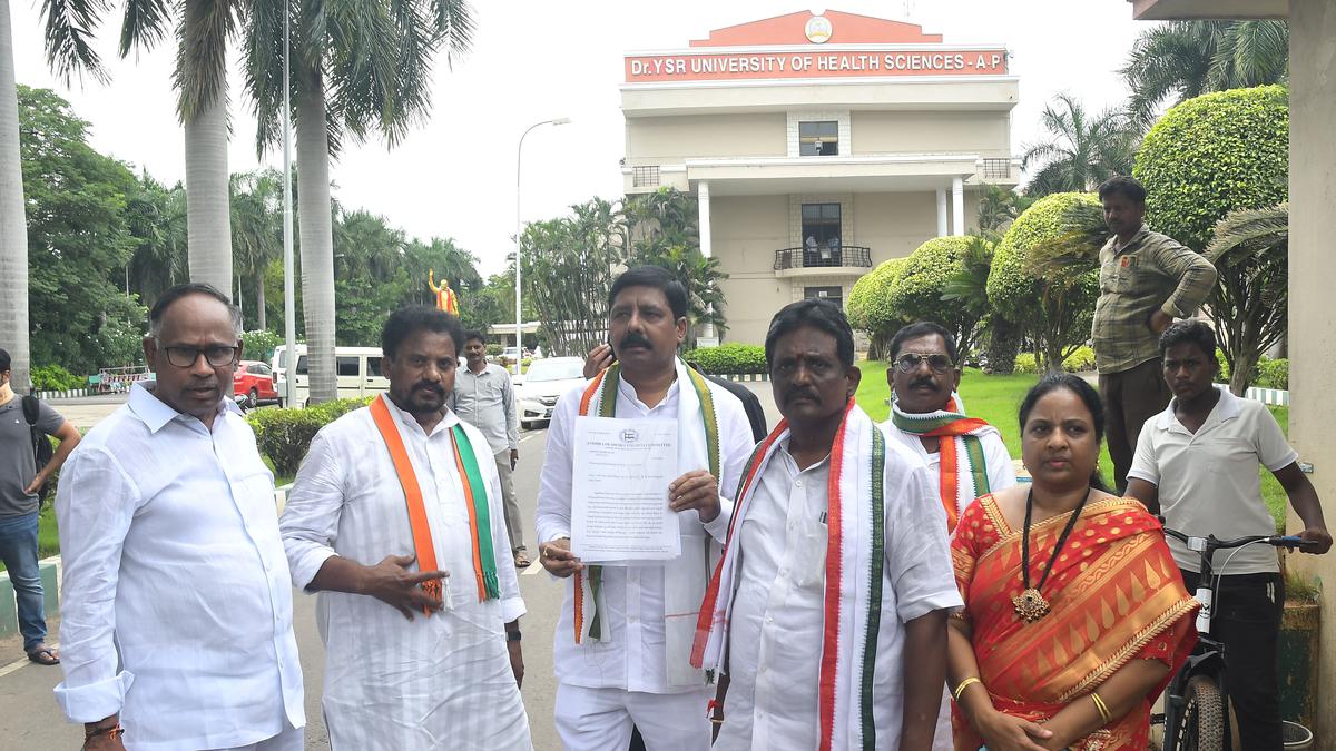 Congress alleges lapses in MBBS counselling in Dr. YSR University of Health Sciences in Andhra Pradesh
